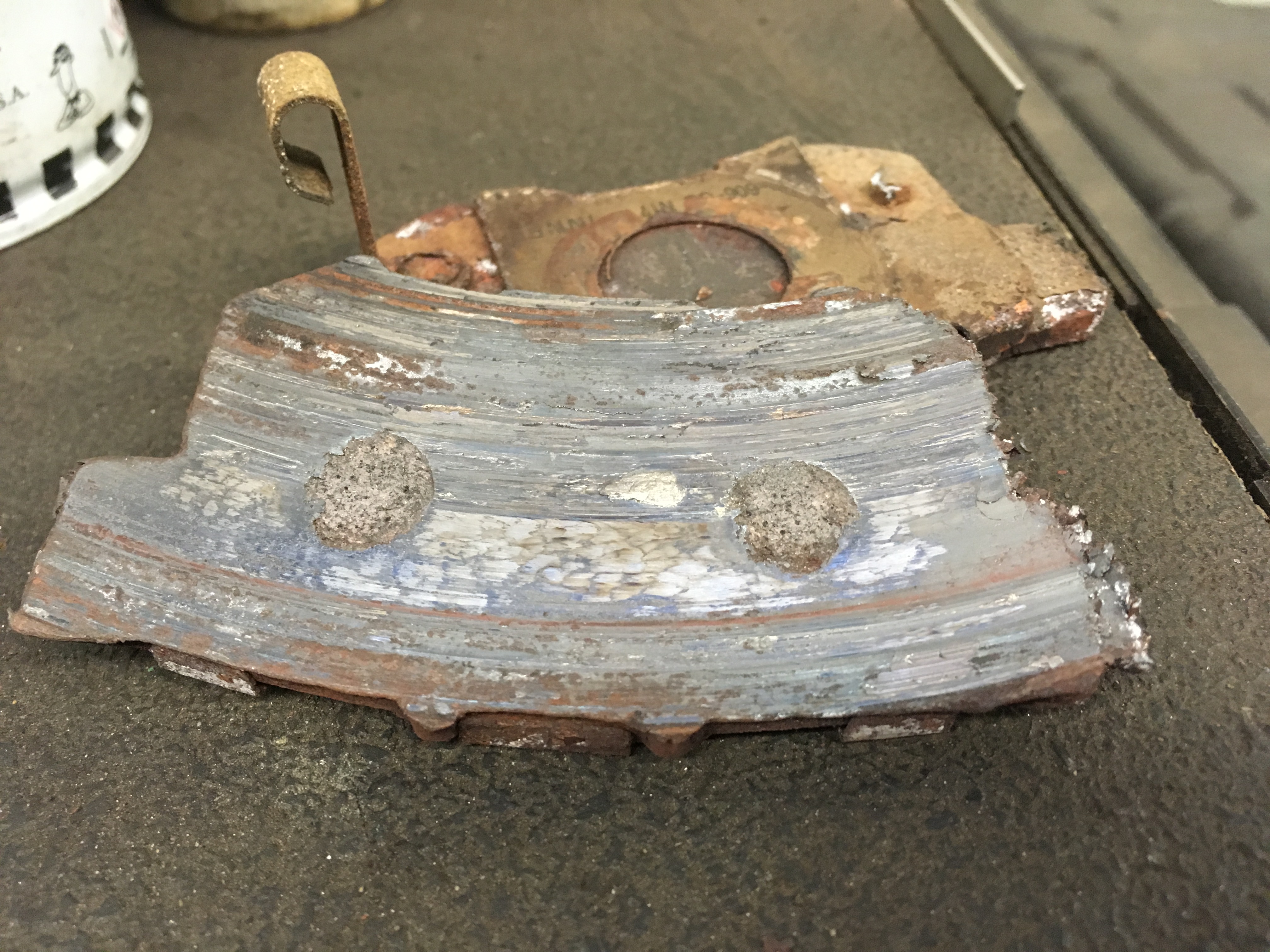 Brake pad worn