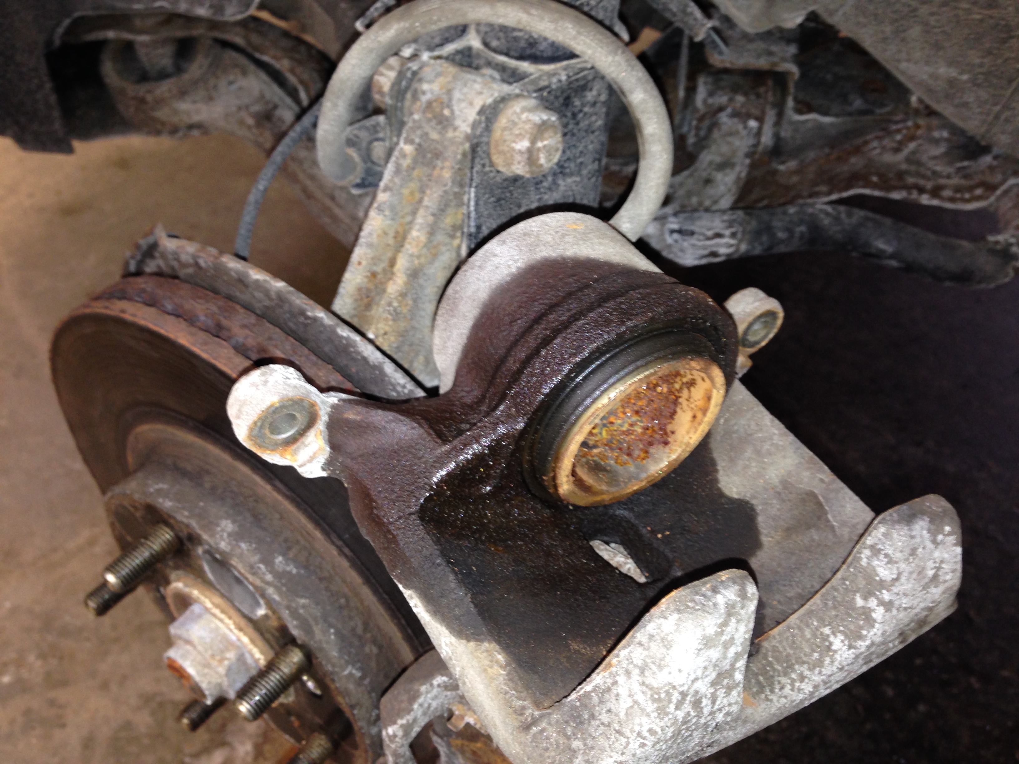 Caliper leaking