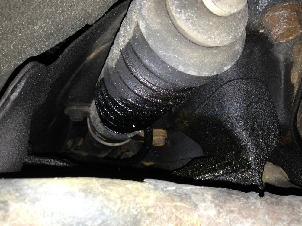 This is a steering rack boot, it's located on each end of the steering rack.